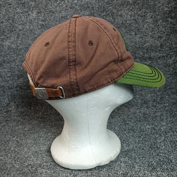 True Religion Cap Hat Buddah Logo Two Tone Baseball Brown Strapback - Picture 4 of 8